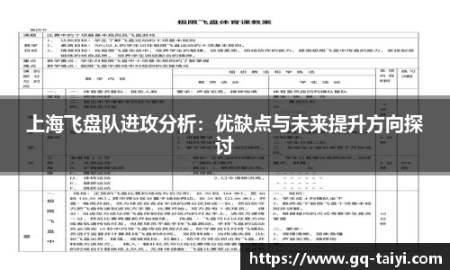 上海飞盘队进攻分析：优缺点与未来提升方向探讨