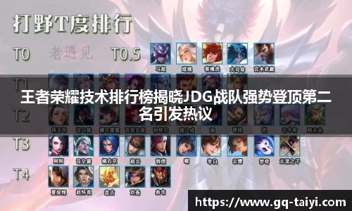 王者荣耀技术排行榜揭晓JDG战队强势登顶第二名引发热议